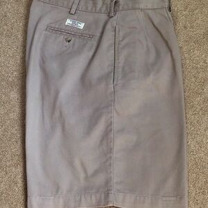Polo by Ralph Lauren 100% cotton Tan Flat Front Shorts